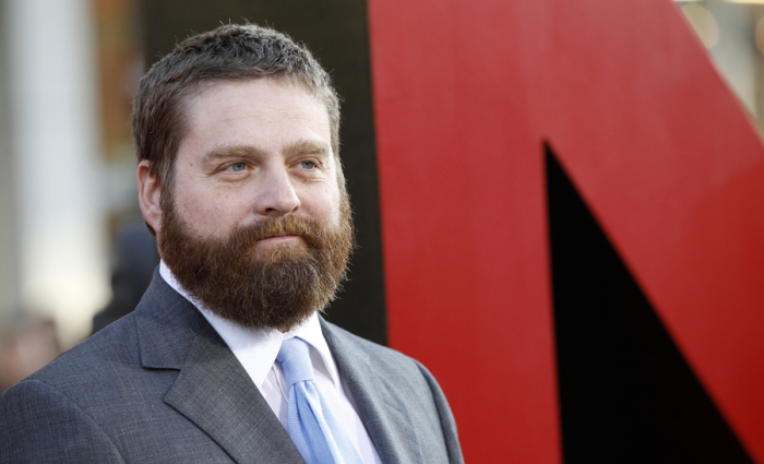 Cast member Zach Galifianakis poses at the premiere of 'The Hangover Part II' at Grauman's Chinese theatre in Hollywood, California May 19, 2011.
