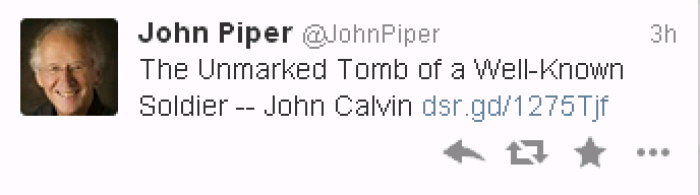 John Piper shares article about 499th Anniversary of John Calvin's death