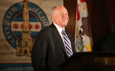 Gov. Pat Quinn speaks at the City Club of Chicago, Ill., on May 20, 2013.