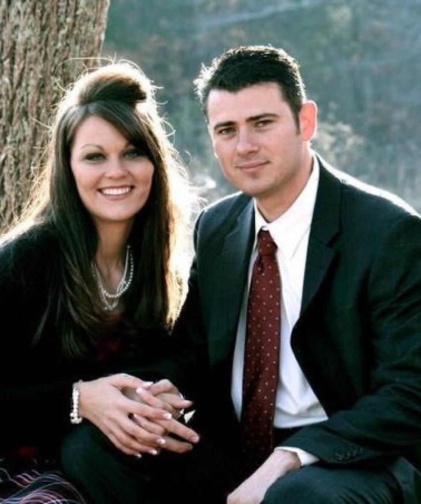 Republican Alabama State Senator, Shadrack McGill (r) 38, and his wife Heather.