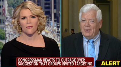 Rep. Jim McDermott (D-Wash.), speaks to Fox News' Megyn Kelly on 'America Live' about the IRS's targeting of conservative, pro-life and religious groups. Kelly questions McDermott's criticism of those who testified before the House Ways and Means Committee in capitol Hill on June 4, 2013.