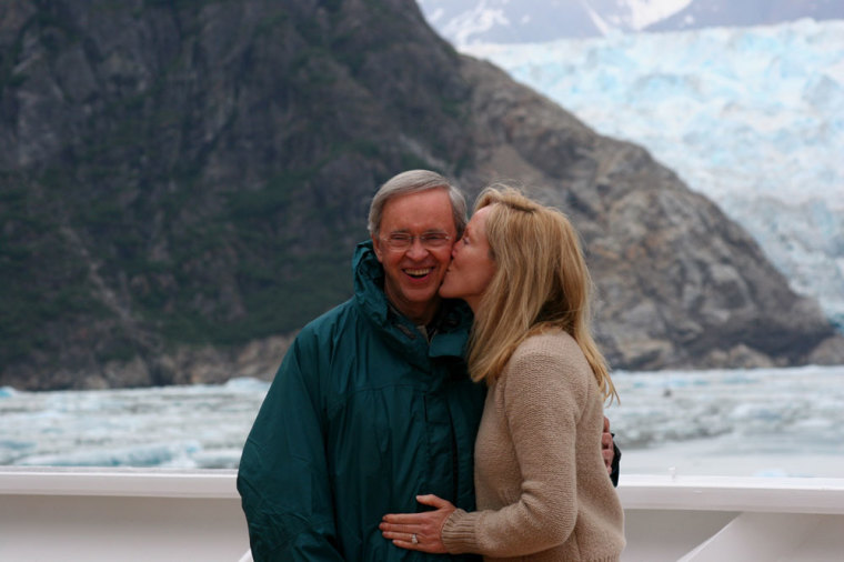 Dr. Charles Stanley with his daughter, Becky Stanley Brodersen. “My dad is one of my best friends,” says Becky.