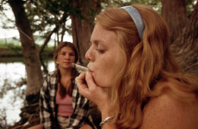 Woman Smoking Marijuana