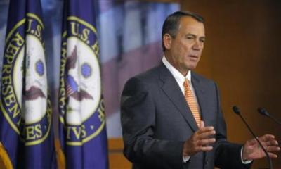 House Speaker John Boehner (R-Ohio), holds a news conference at the U.S. Capitol in Washington, D.C. on March 21, 2013.