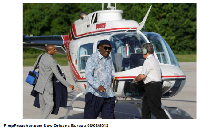 Bishop I. V. Hilliard of New Light Christian Center in Houston Texas, needs to upgrade his chopper blades.