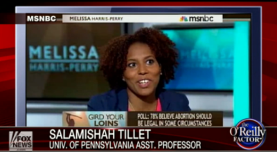 Salamishah Tillet, a professor at the University of Pennsylvania, speaks about state and national legislators' attempts to enact laws that place limits on abortion as being an outcome of their racial fears, on MSNBC's 'Melissa Harris-Perry' show on June 15, 2013.