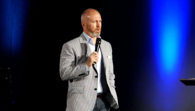 Alan Chambers, president of Exodus International, delivers the opening address at the 38th Annual Exodus Freedom Conference in Irvine, Calif., June 19, 2013.