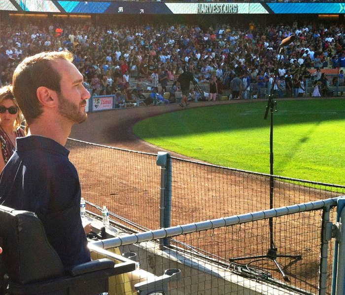 Nick Vujicic at Harvest event in Southern California, (FILE).