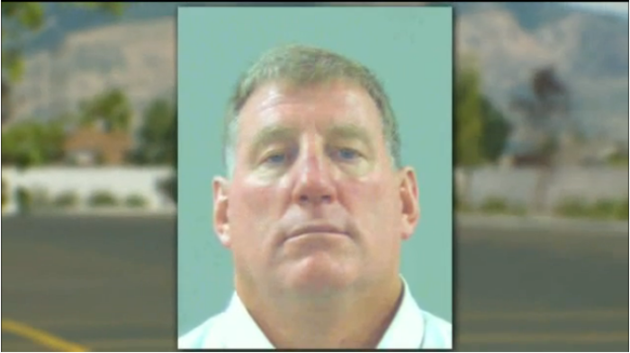 Wayne Dodge, 51, ended up in jail on Sunday after a violent fistfight over a seat at the Meadows Ward of the Church of Jesus Christ of Latter Day Saints in Utah on Sunday.