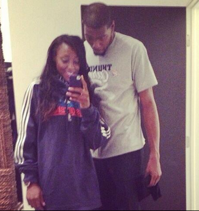  Monica Wright was previously engaged to Kevin Durant.