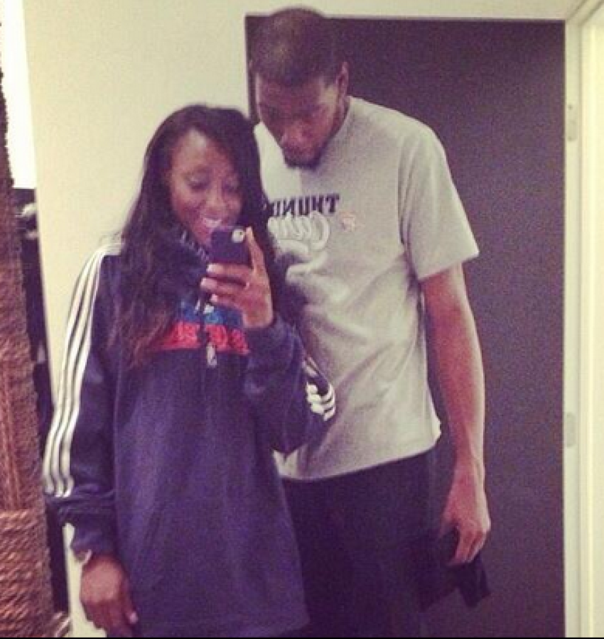 Monica Wright was previously engaged to Kevin Durant.