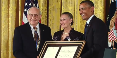 Floyd Hammer and Kathy Hamilton of Outreach, Inc. accepted the 5000th Daily Points of Light Award from President Obama on July 15th, 2013.