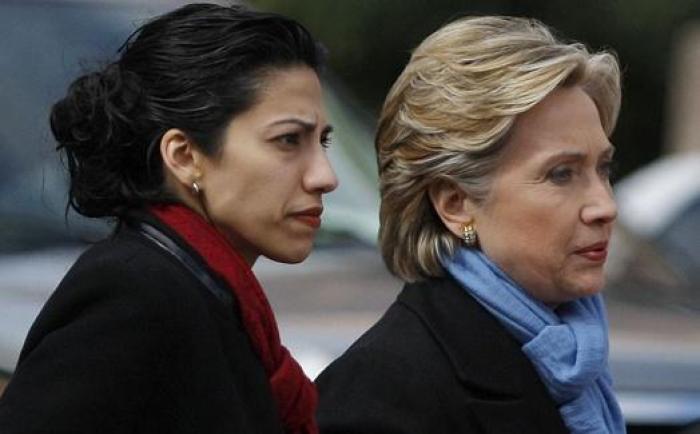 Huma Abedin and Hillary Clinton in 2008.