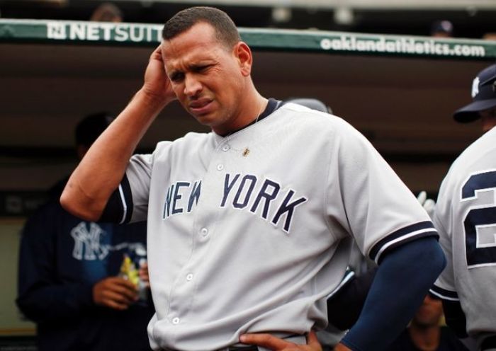 Embattled New York Yankees third baseman, Alex Rodriguez.