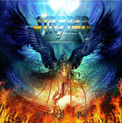 Stryper album cover, No More Hell to Pay