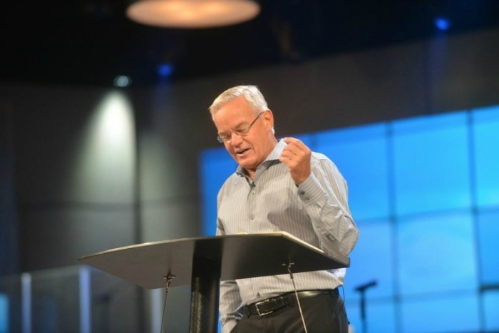 Bill Hybels speaks during the Willow Creek Association's 2013 Global Leadership Summit.