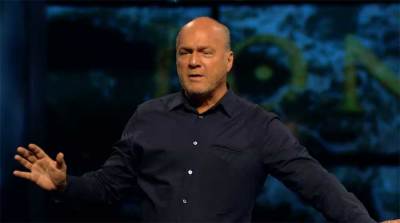 Greg Laurie preaches on revival in America on Sunday, August 11, 2013, in Southern California.