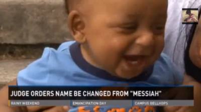 A judge in Tenn. has ruled that a baby must change his first name from Messiah after saying that Messiah was a title that was earned by only one person, Jesus Christ.