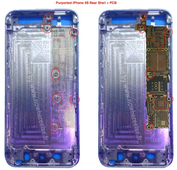 iPhone 5S Rear Shell Comparison