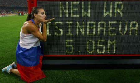 Russian star pole vaulter Yelena Isinbayeva recently spoke up in favor of a new Russian law forbidding "the promotion of unnatural sexual relations."
