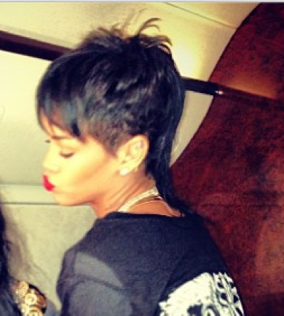 Rihanna's new Mullet.
