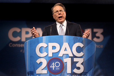 NRA president Wayne LaPierre addresses gun registries at the 2013 Conservative Political Action Conference