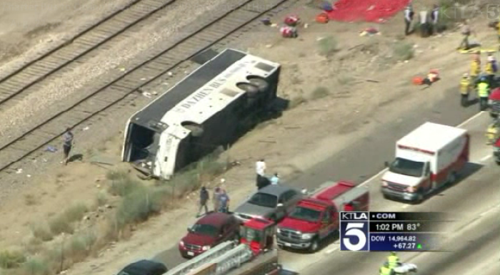 A tour bus crash in Irwindale, California has injured 55 people.