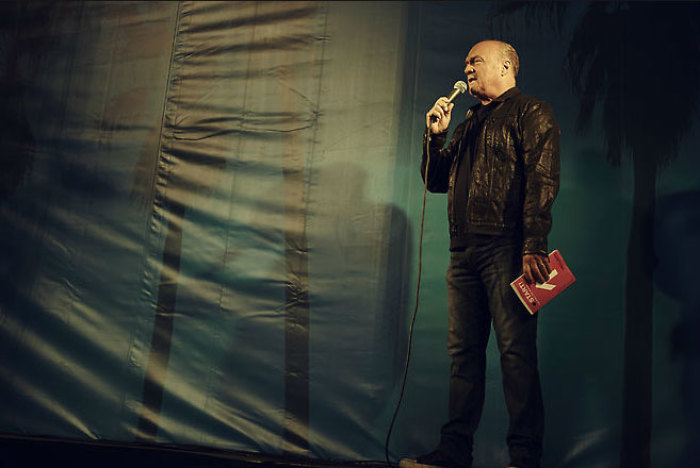 Evangelist and pastor Greg Laurie preaches at the SoCal Harvest event at Angel Stadium Saturday, August 24, 2013, in Anaheim, Calif., where some 34,000 people participated on site.