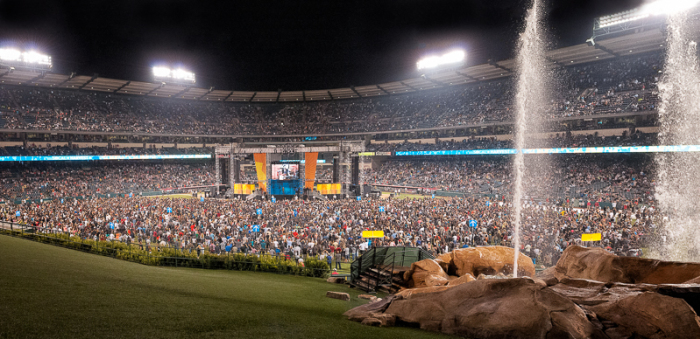 More than 3,000 people made a profession of faith in Jesus Christ when Pastor Greg Laurie offered the invitation to follow the Him on Saturday evening. Those that chose to do so came out onto the outfield at Angel Stadium in Anaheim, Calif., Aug. 24, 2013.