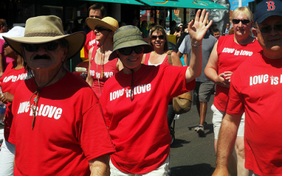 Supporters of same-sex marriage march in New Mexico's Pride parade in 2012.