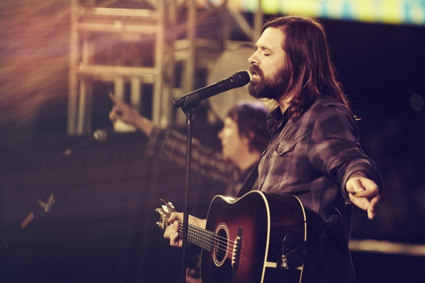 Lead singer Mac Powell of Third Day, Aug. 25, 2013.