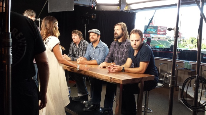 Band Third Day during interview before SoCal Harvest appearance, Aug. 24, 2013.