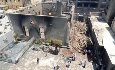 Over thirty-five churches were attacked, damaged or destroyed during violence and protests that rocked Egypt earlier this month.