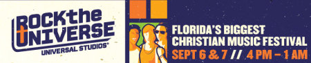 On Friday September 6th and Saturday the 7th, Universal Studios welcomes 17 Christian bands for its "Rock the Universe" concert.