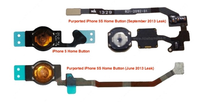 iPhone 5S Flex Cable Comparison. Includes fingerprint sensor features.