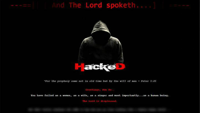 A hacker going by the name of 'The Messiah aka Ub3r Pr3ach3r' and claiming to belong to the Anonymous network left a message threatening to expose a 'hidden agenda' on City Harvest Church co-Pastor Sun Ho's website, www.heyaosun.com.