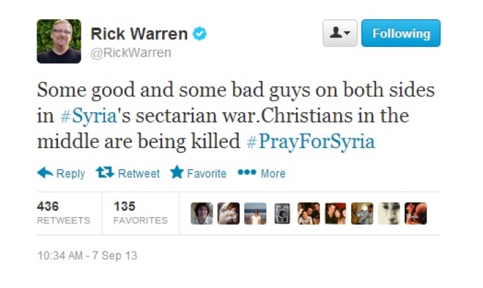 Pastor Rick Warren.