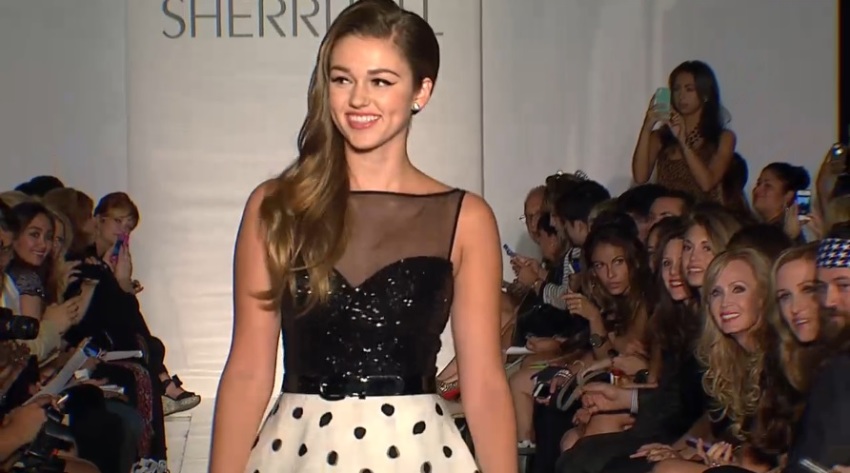 Sadie Robertson walks the runway during the Evening By Sherri Hill Spring 2014 show at Trump Tower on September 9, 2013 in New York City.