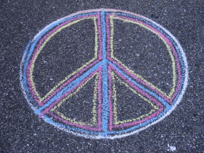 The comtemporary peace sign was designed for the British nuclear disarmament movement in 1958.
