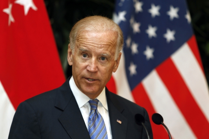 U.S. Vice President Joe Biden makes a statement to the press in this July 2013 file photo.