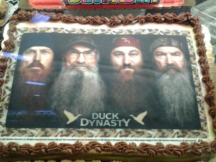 Duck Dynasty themed cake.