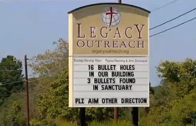 Authorities believe Legacy Outreach Church was pelted with bullets on Sept. 14 though the perpetrators are currently unknown.
