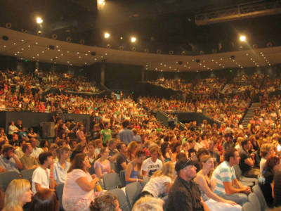 The inside of Hillsong Church in Sydney, Australia, is seen in this 2007 file photo.