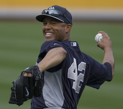 Yankees famed closer Mariano Rivera was honored in a ceremony yesterday at Yankees' Stadium.