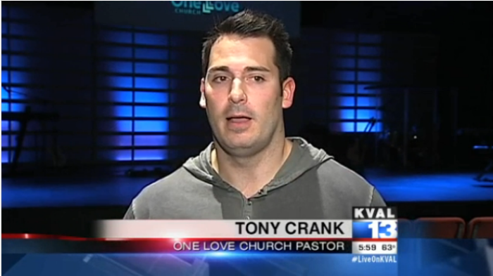 Tony Crank, senior pastor of One Love Church in Eugene, Ore., thinks church sucks.