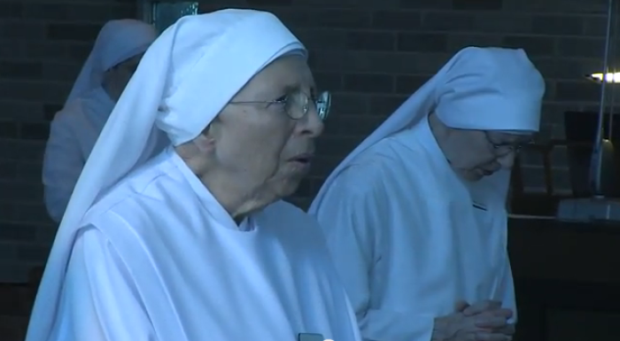 Members of the Catholic order the Little Sisters of the Poor. Seen here in a Becket Fund for Religious Liberty YouTube video regarding their lawsuit against the Department of Health and Human Services over the preventive services mandate.