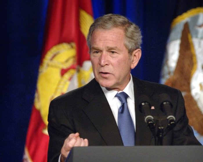 George W. Bush, president of the United States of America from 2001 to 2009.