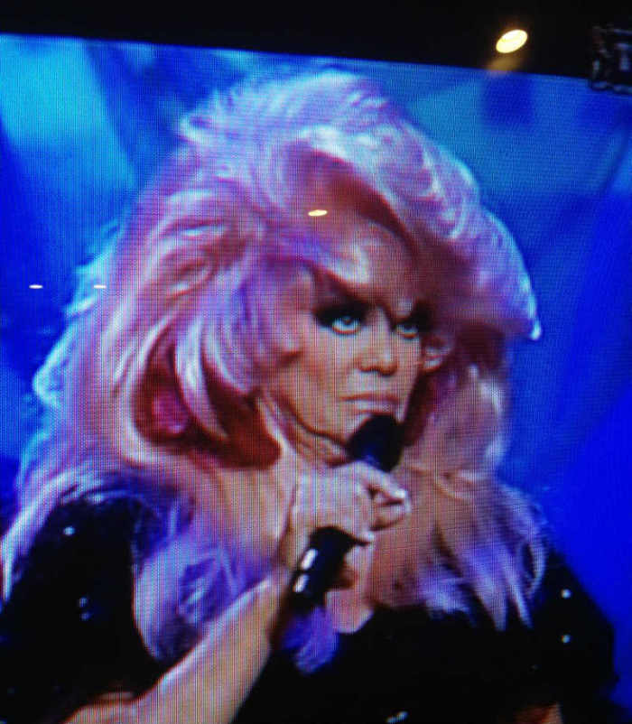 TBN co-owner Jan Crouch is shown during a TV broadcast.