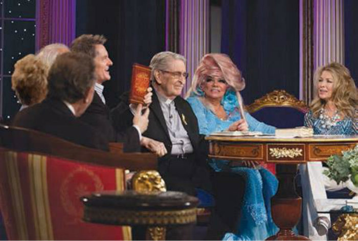 Jan Crouch is shown with Paul Crouch, other Crouch family members and TBN guests.