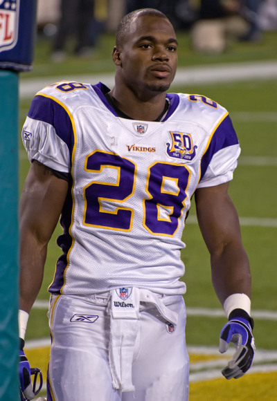 Vikings' star running back Adrian Peterson was the NFL 2012 MVP